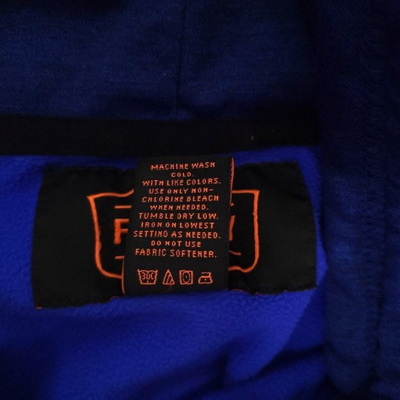 The Foundry Supply Co Pullover Hoodie AS IS Mens Size 2XL Blue Kangaroo Pocket - Picture 11 of 11